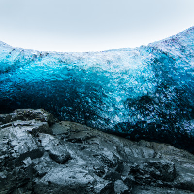 Waterfall Ice Cave, Breiðamerkurjökull, Iceland © Stephanie K. Graf